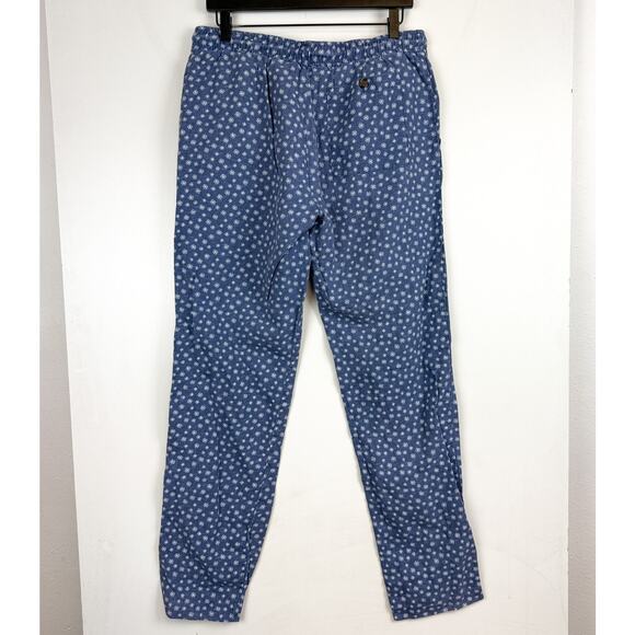 J. McLaughlin Blue 100% Linen Tapered Pants 32” Mid-Rise - M - Picture 4 of 9
